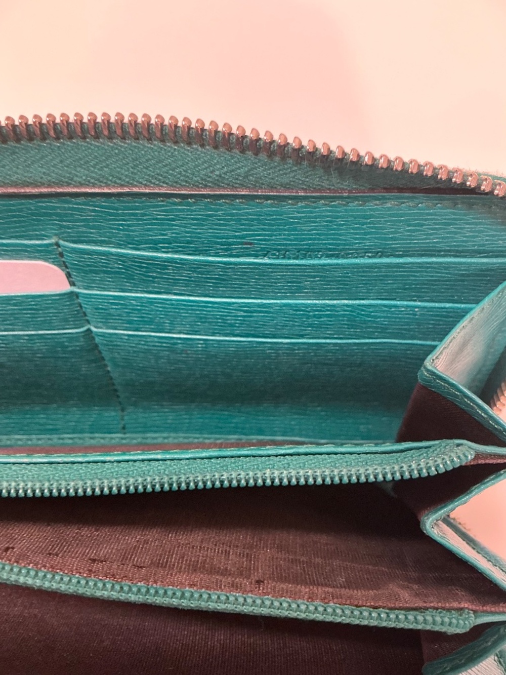 Gucci blooms green leather zippy wallet - Picture 10 of 11